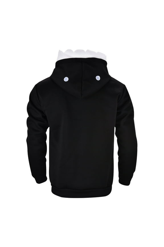 Zip Up Jackets for Men Blank Solid Plain Drawstring Button Eye Hood Long Sleeve Pullover Tops Basic Sweatshirt With Pocket