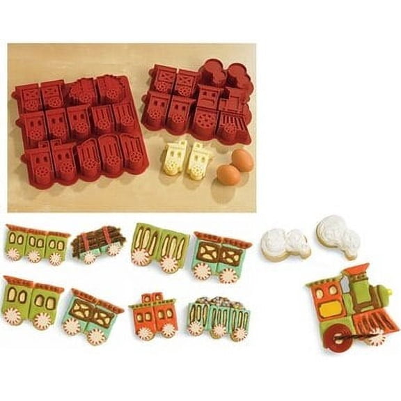 Pull-A-Part Train Cupcake Mold
