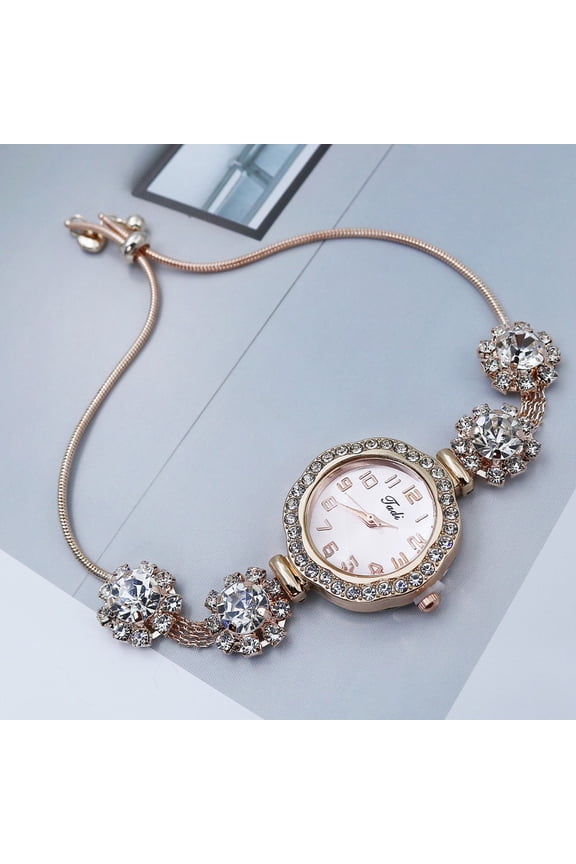 Pull Adjustable Bracelet Watch Face Quartz Watch