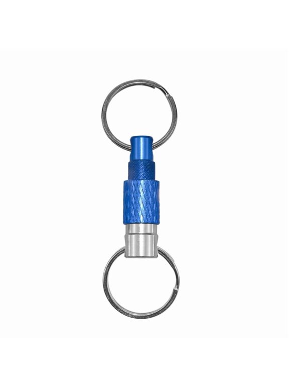 Pull Apart Keychain Quick Release Separate Keyrings Two Split Rings Metal Detachable Keychain Quick Detachable