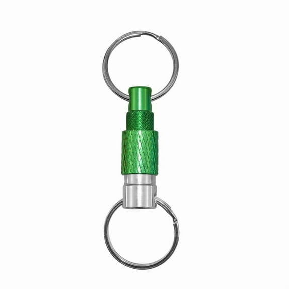 Pull Apart Keychain Quick Release Separate Keyrings Two Split Rings Metal Detachable Keychain Quick Detachable