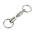 thumbnail image 1 of Pull-Apart Silver Key Ring Easy Detachable Keychain Double Spring Split Snap Separate Chain Convenient Accessory Gift (1 Pack), 1 of 9