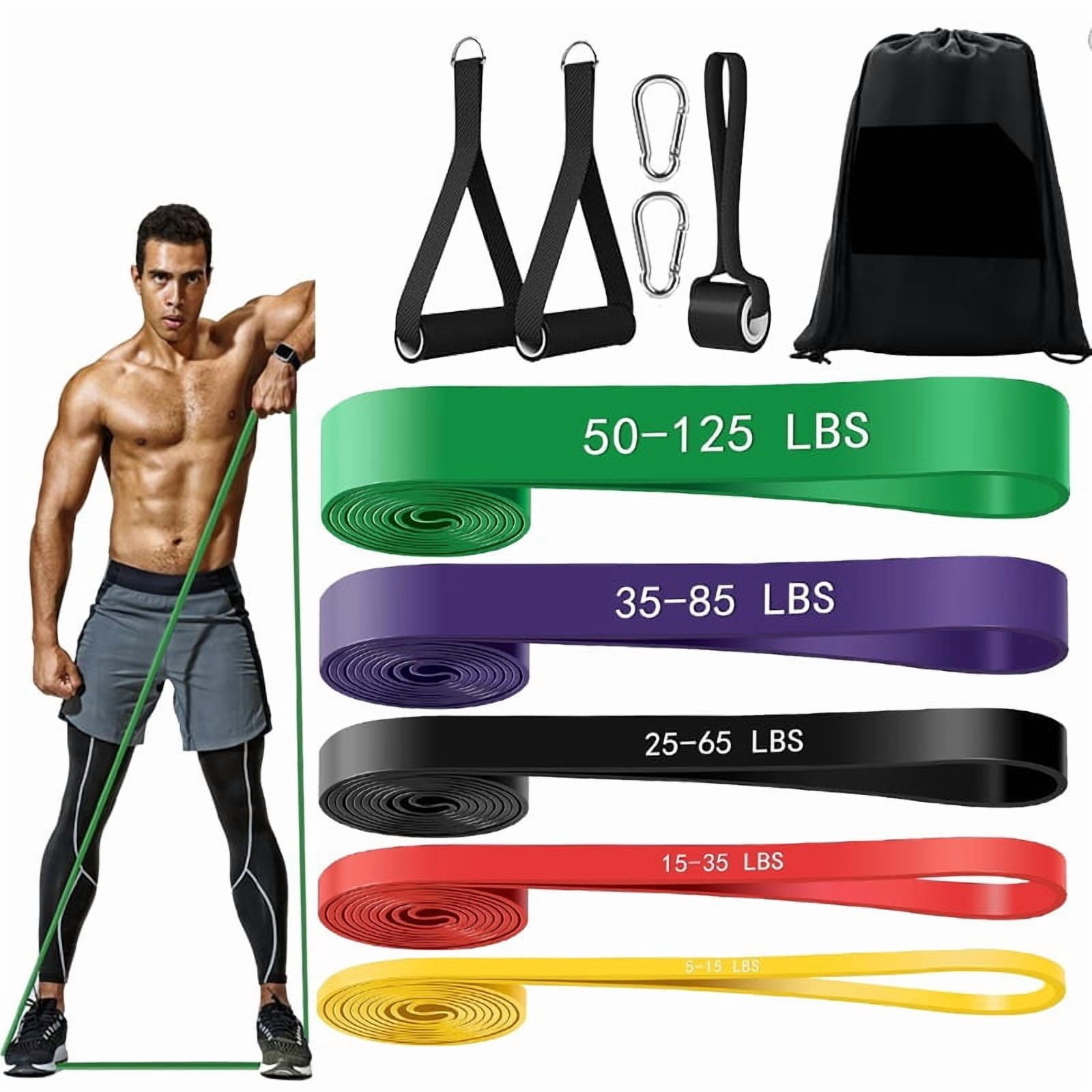 Pull Up Assistance Bands, 5-Level Resistance Bands for Working Out, Pull Up Bands for Men & Women, Exercise Bands for Full-Body Training, Fitness, Physical Therapy, Stretch Workout Bands at Home, Gym