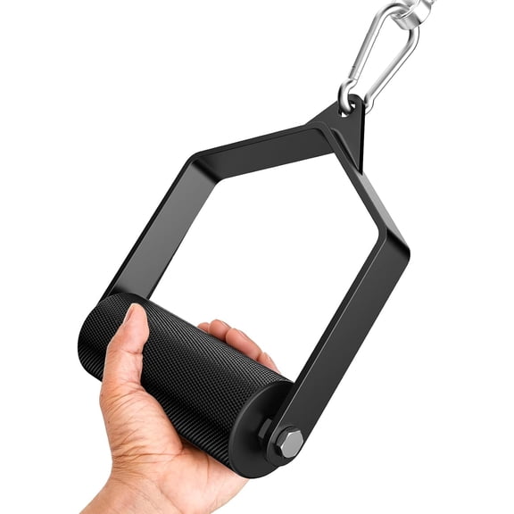 Pull Down Attachments for Gym, Grip 2.36 in Arm Wrestling Exercise D Handle Cable Attachment, Single Arm Lifting Deadlift Handle Grip for Wrist Forearm and Grip Strength$$Sport & Recreation Other