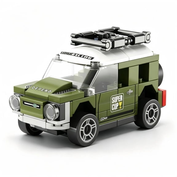 Pull Back Adventure Off Road Truck Construction Block Kit 71 Pcs Offroader Collectible Model Building Bricks Set