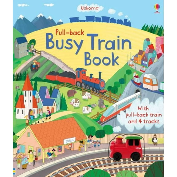 Pull Back: Busy Train Book (Board Book)