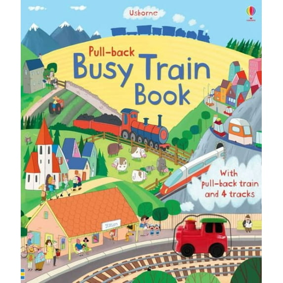Pull Back: Busy Train Book (Board Book)