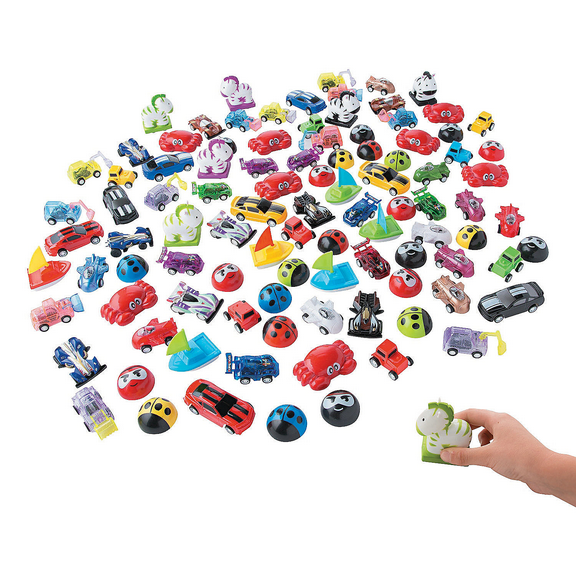 Pull Back Car Assortment (100Pc) - Party Favors - 100 Pieces