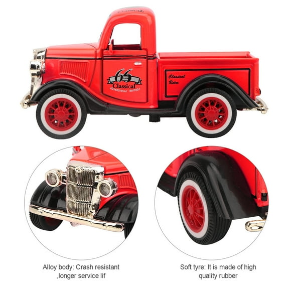 Pull Back Car Toy Pickup Truck Model Diecast Toy Sound Light Car Vehicle Toys for Birthday Christmas