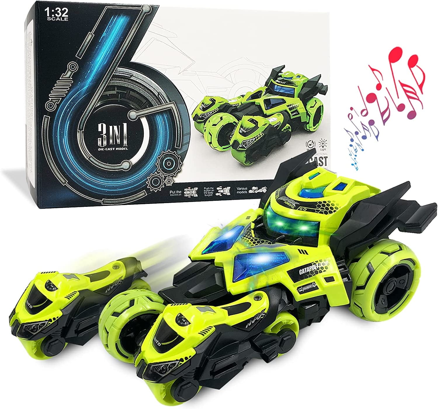 Walmart Pull Back Cars Toy with Lights for 3+ Year Old Boys and Girls ...