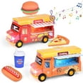 Pull Back Cars for Toddlers, Fast Food Toy Trucks, Diecast Toy Cars