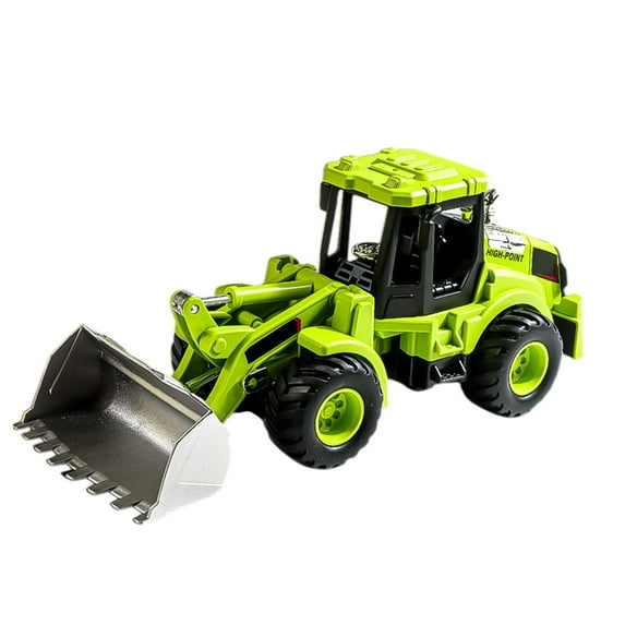 Pull Back Construction Vehicles Toys, Kids Engineering Toy Excavator and Bulldozer, Durable ABS Plastic Friction Powered Cars for Toddlers
