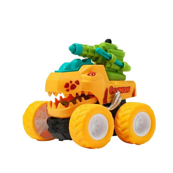 Pull Back Dinosaur Cars 4-Pack Realistic Mini Dinosaur Toys for Kids 3+ Years, Fun Push and Go Dino Toy Cars, Educational Gift for Boys Girls, Christmas Birthday Present