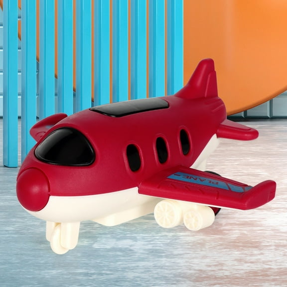Pull Back Friction Powered Toy Vehicles Set for Toddlers 5+ Year Old Boys Girls Durable Mini plane