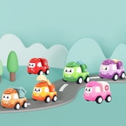 Pull Back and Go Cars, 6 Pack Friction Powered Toy Cars Set, Mini Pull Back Race Car Toy, No Battery Needed, Party Favors, Klds Gifts, Stocking Stuffers