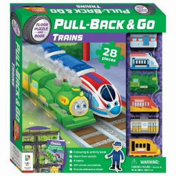 Pull Back & Go: Trains Hinkler Pty Ltd (Mixed Media Product)