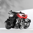 thumbnail image 1 of Pull Back Motorcycle Toy, 4 Inch Alloy Die-Cast Model Car for Boys, Mini Friction Powered Toy for Kids Street Racing Play，Red, 1 of 8