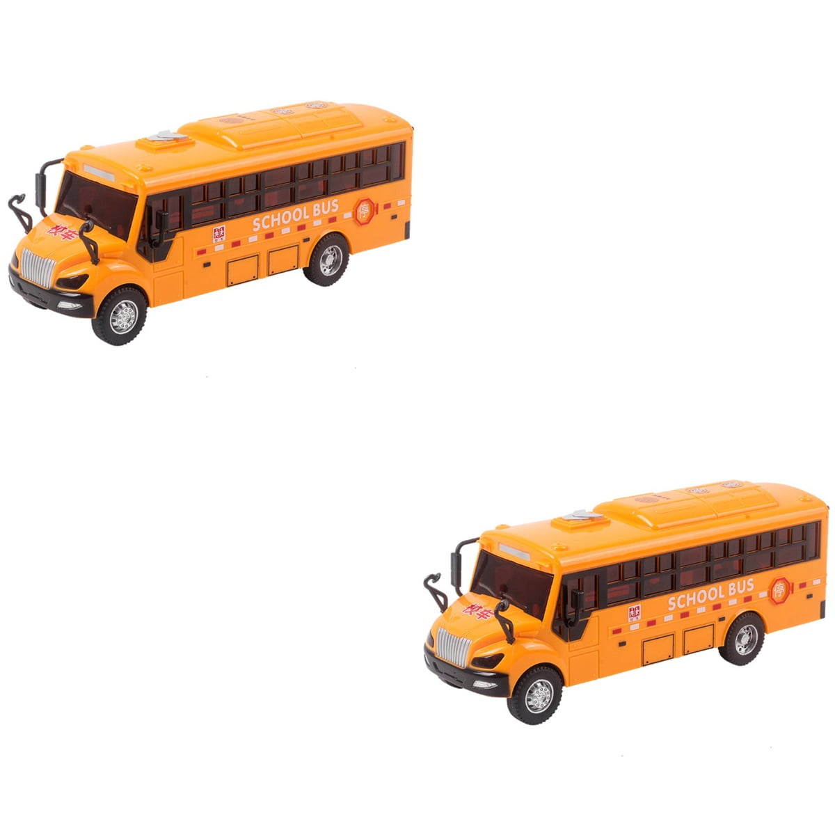 Pull Back Bus Gus 4-Pack Pull Back School Bus Toys - Mini Metal Yellow ...