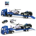 thumbnail image 1 of BESTOYARD Pull Back Inertia Toy Car Police Tow Truck Alloy 1Pcs, 1 of 5