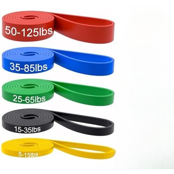 Pull Up Bands, Resistance Bands, Pull Up Assistance Bands Set for Men & Women, Exercise Workout Bands for Working Out, Body Stretching, Physical Therapy, Muscle Training