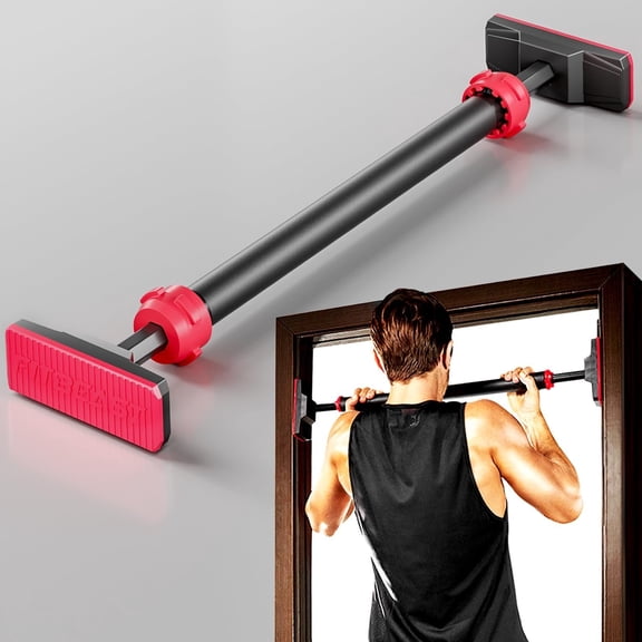 Pull Up Bar for Doorway, Strength Pullup Bar with No Screws, Chin Up Bar with Adjustable Width Locking Mechanism, Doorway Pull Up Bar Max Load 440lbs for Gym