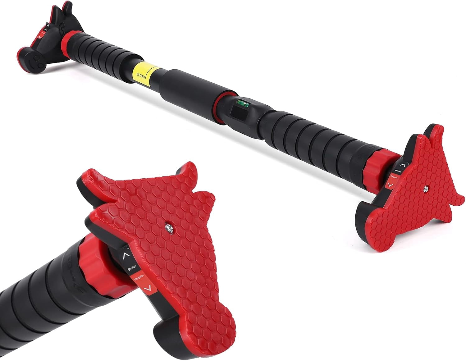 Pull Up Bar for Doorways, Chin Up Bar with Level Meter and Adjustable Width for Strength Training,No Screws Required, Weight Capacity 440 LBS, for Home Gym Upper Body Workout