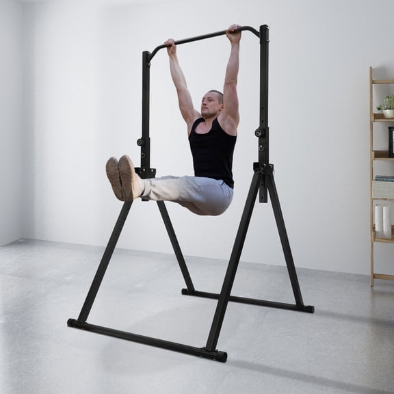 **Pull Up Bar Stand Heavy Duty Freestanding Pull Up Bar for Home Gym, 440 lbs Capacity, Adjustable Height 5.74 to 7.55, Foldable & Portable Multi-Grip Chin Up Bar for Pullups, Leg Raises