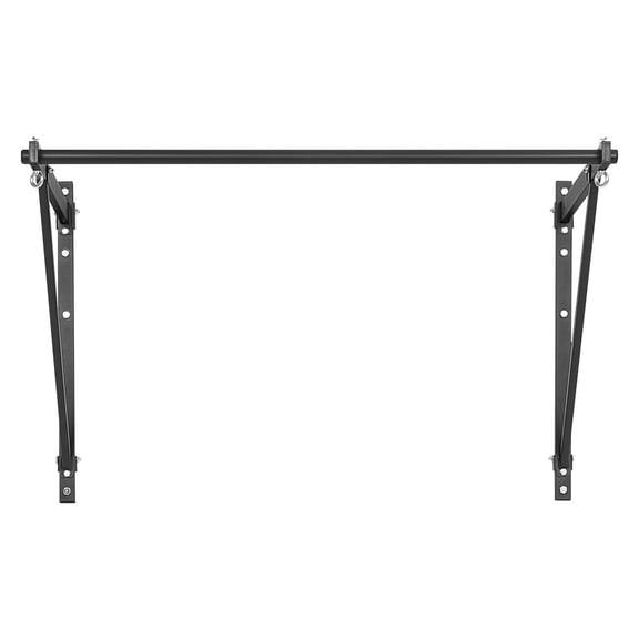 Pull Up Bar Wall Mounted Heavy Duty Chin Up Bars for Home Gym, Adjustable Depth 22/30 Inches, 440LBS Carbon Steel Frame, 50-Inch Width, 1.25-Inch Anti-Slip Handle, Compatible with Ab Straps Gym Rings