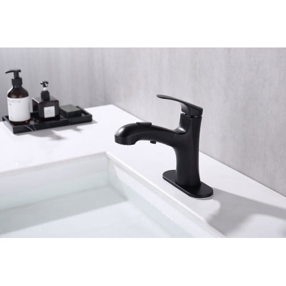 Pull Out Bathroom Faucet,Bathroom Sink Faucet with Pull Out Sprayer 3 ...