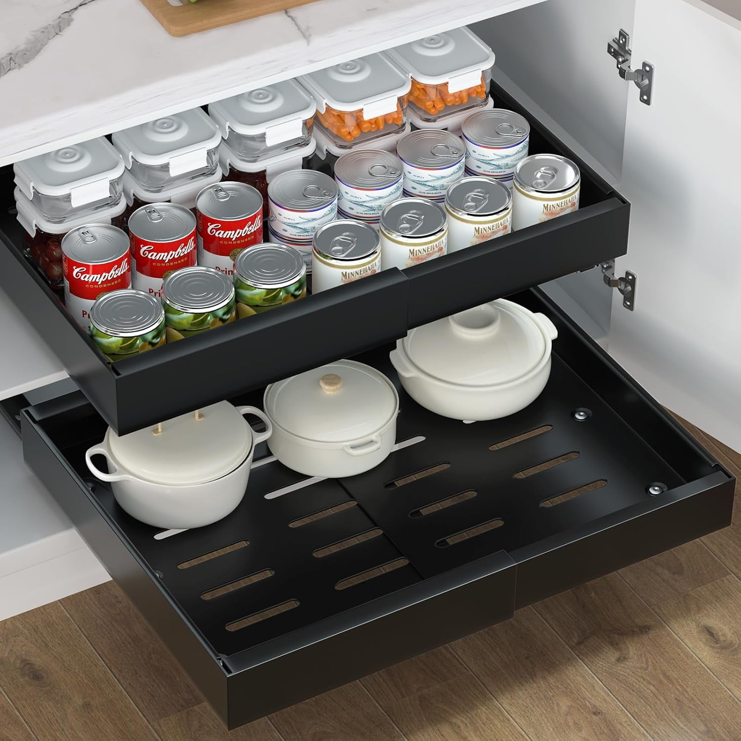 Pull Out Cabinet Organizer, Expandable(12.6