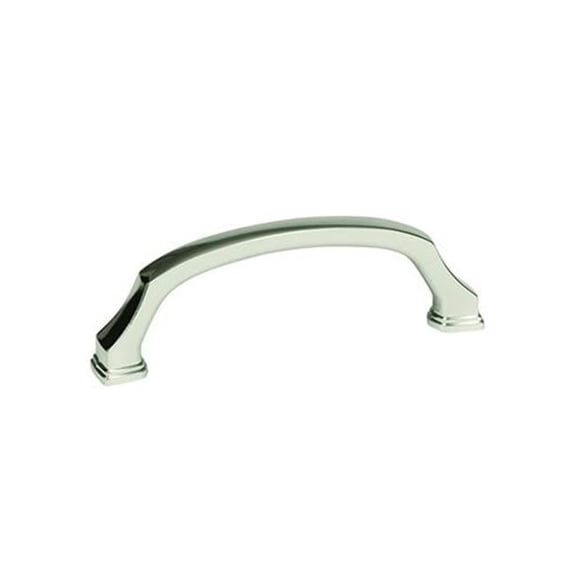 Pull Center Polished Nickel - 96 mm.