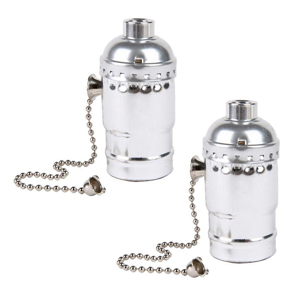 Pull Chain Light Bulb Lamp Socket Replacement Switch E27 E26 3 Way 250W