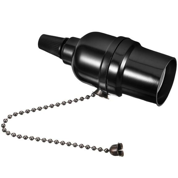 Pull Chain Ceiling Light Fixture Base with Pull Switch Socket Holder for Easy Installation and Lighting