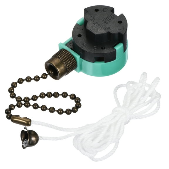 Pull Chain Switch 3 Speed with String for Ceiling Fan Lamp Green Bronze