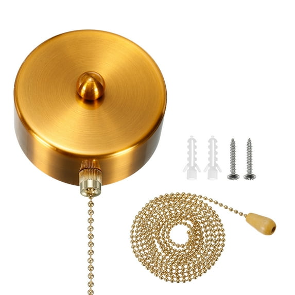 Pull Chain Switch Gold Bronze AC 125/250V On/Off Ceiling Fan Switch