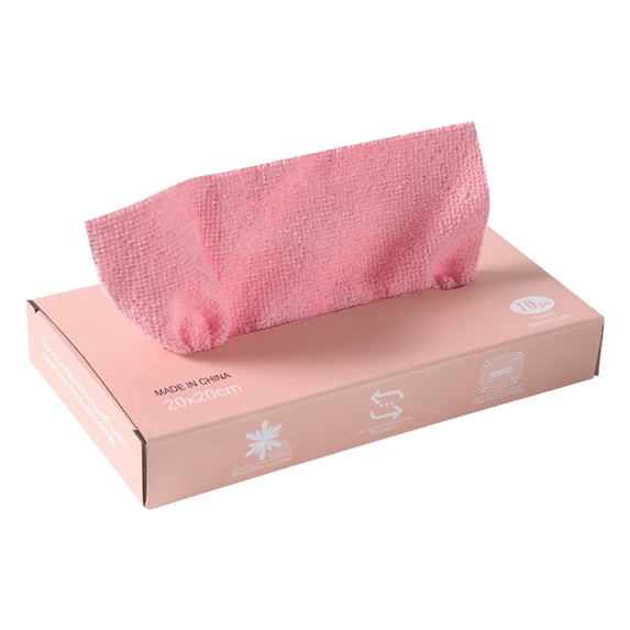 Pull Out Cleaning Cloths, 10Pcs Microfiber Cleaning Cloth in Box, Reusable Cleaning Rags, Soft Absorbent Cloths, Streak Free Wipes, Disposable Cleaning Cloths for Car Glass Screen Dusting Cleaning