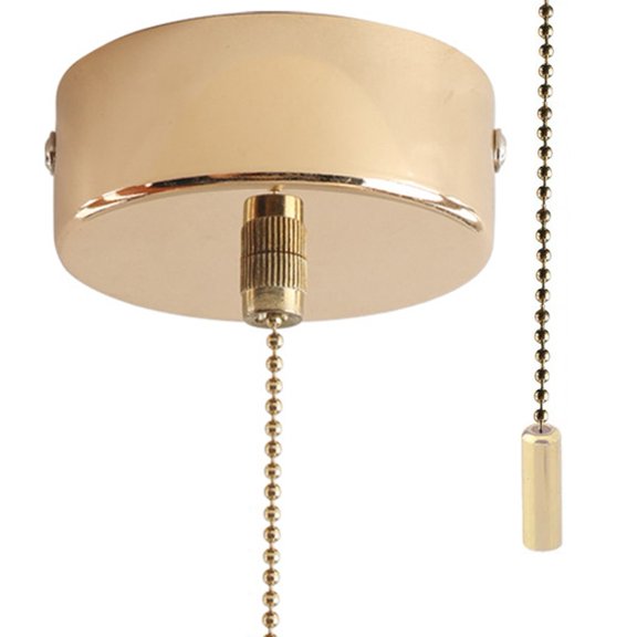 Pull Cord Light Switch Bathroom Ceiling Light Pull Cord Switch With 200Cm Chain Gold Smile Home