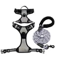 thumbnail image 1 of No Pull Dog Harness Large Dog, Heavy Duty Dog Leash Large Dogs, Reflective Mesh Front Clip, Shock Absorbing Bungee, Outdoor Walking Training, Gray, 1 Set, 1 of 6