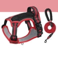 thumbnail image 1 of No Pull Dog Harness and Leash Set, Reflective Adjustable Pet Vest with Easy Control Handle, Breathable Padded Mesh Training Harness for Small Medium Large Dogs, 1 of 5