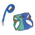 thumbnail image 1 of No Pull Dog Harness Medium Sized Dog | No Pull Harness for Small Dogs | Adjustable Reflective Blue Dog Harness and Leash Set for Walking Outdoor Trips | 1 Pack, 1 of 3