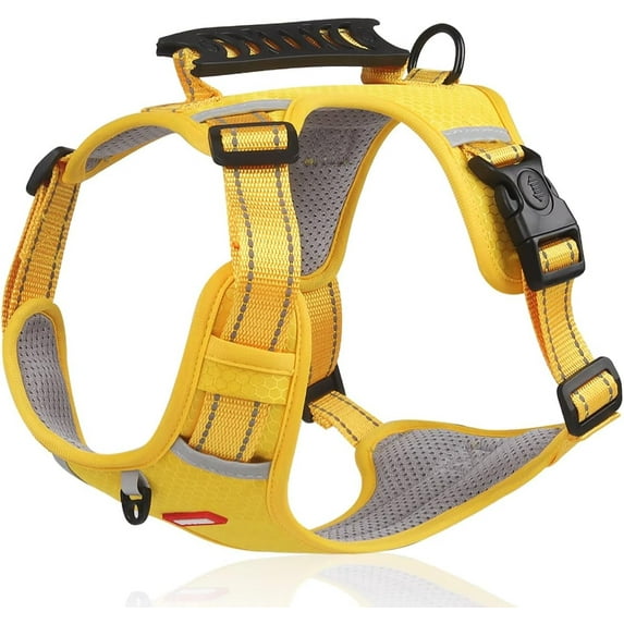 No Pull Dog Harness Reflective No Choke Pet Padded Vest Harness for Small Medium Large Dogs,Breathable Heavy Duty Dog Walking Harness with Easy Control Handle for Outdoor Training Running