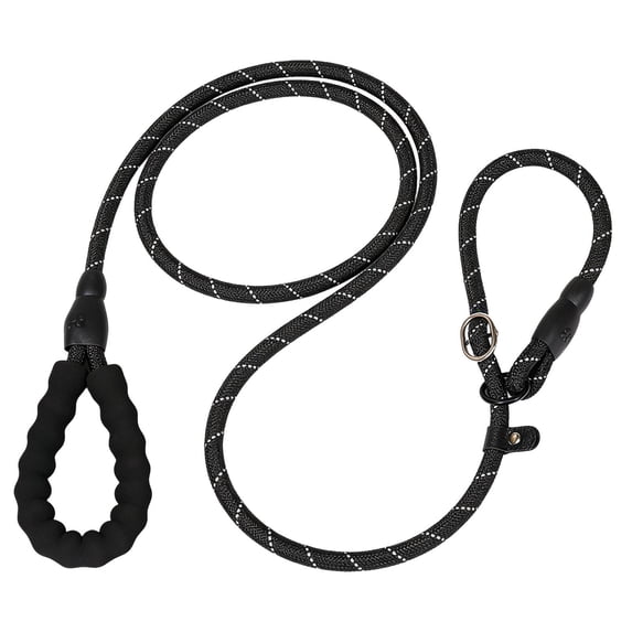 No Pull Dog Harness for Small Medium Large Dogs - Adjustable Nylon Training Harness with Front Leash Clip, Heavy Duty Reflective Vest for Walking, Black
