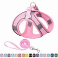 thumbnail image 1 of No Pull Dog Harness, Step in Adjustable Cat Harness and Leash Sets with Padded Vest for All Weather, Dog Leash with Soft Padded Handle, Easy to Put on Small and Medium Dogs (Pink, S), 1 of 8