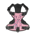 thumbnail image 1 of No Pull Dog Harness For X-Large Dogs Easy Walk Dog Vest Adjustable Collars Harnesses & Leashes Set Breathable Oxford Outdoor Walking Safety Reflective Strip Cute Graphic Pink Girl, 1 of 9