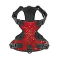 thumbnail image 1 of No Pull Dog Harness For X-Large Dogs Easy Walk Dog Vest Adjustable Collars Harnesses & Leashes Set Breathable Oxford Outdoor Walking Safety Reflective Strip Red Merry Christmas Snowman Decor, 1 of 9