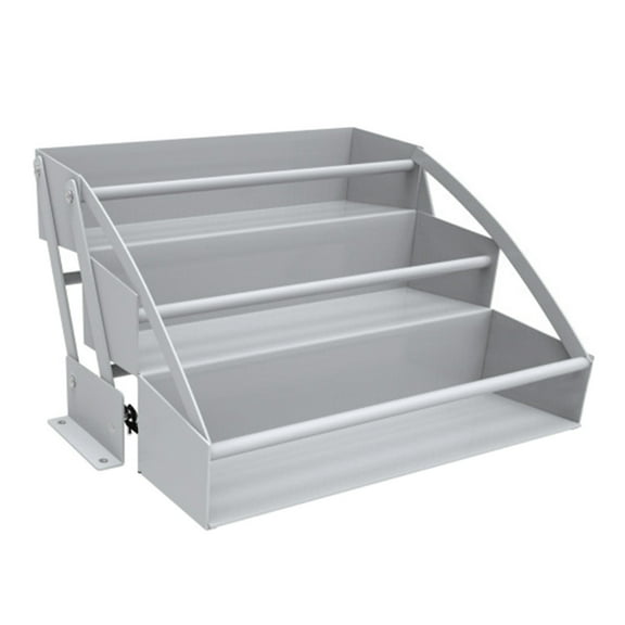 Pull Down Cabinet Organizers,Retractable Drop Down Spices Rack Pull Down Spices Rack for 15.75" Opening Wall Cabinets