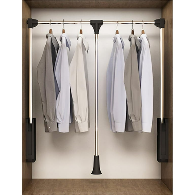 Adjustable pull down closet rod hotsell
