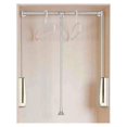 Pull Down Closet Rod System, Value Line, Grey, SideMounted Wardrobe