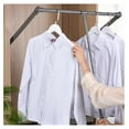 Pull Down Closet Rod Wardrobe Lift Wide Adjustable 2047inch Aluminium