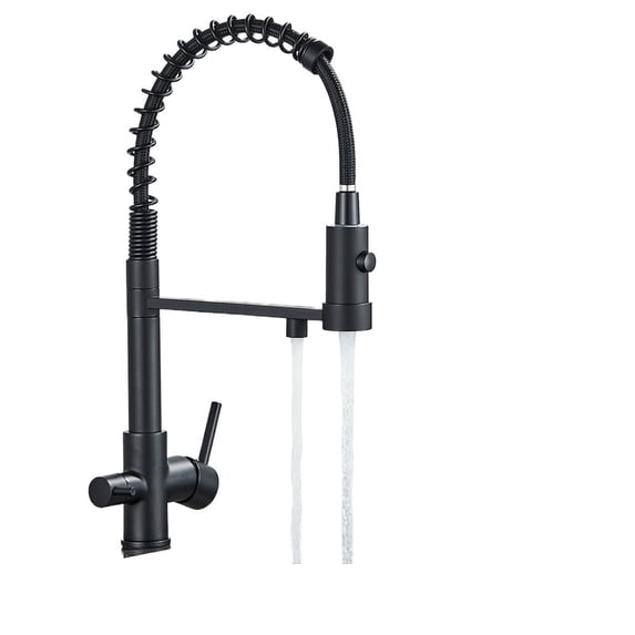 Pull Down Filter Kitchen Faucet 3 Ways Drinking Pure Water Faucets Brass 360° Flexible Purification Water Mixer Tap -Modern Design